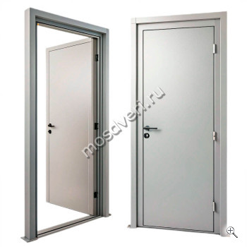 Входная дверь серого цвета с порошковым напылением с 2 сторон СДД-015 - купить от производителя Мосдвери Входная дверь серого цвета с порошковым напылением с 2 сторон СДД-015